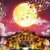 二条城初の紅葉ライトアップイベント開催！「秋季特別ライトアップ　FLOWERS BY NAKED」