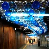 京阪電車中之島線の中之島駅と大江橋駅でウインターイルミネーション実施！