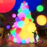 【インスタ映え】巨大な光のツリー・室内で雪が舞い降りる!?「VENUSFORT WINTER EVENTS」開催