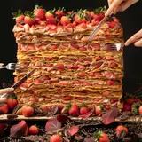 【インスタ映え】大人気！超巨大なスペシャルスイーツ「ミル・ミルフィーユ」がクリスマスバージョンで登場