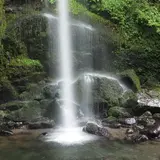 夕日の滝