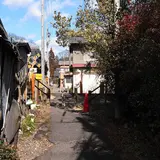 路地をぐいぐい入ります