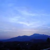 スーパーの屋上から伊吹山