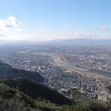 岐阜城天守閣から伊吹山