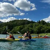 白馬で犬と遊ぶ。カヤックドッグデビュー青木湖【あそんちゅスタイルアドベンチャーズ】