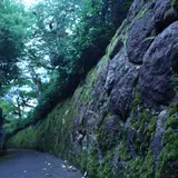 石垣のある細路地