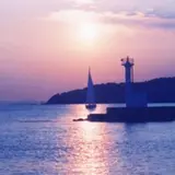 牛窓の夕陽