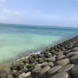 下地島空港RW17エンド横のビーチ