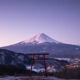河口浅間神社 遥拝所 天空の鳥居
