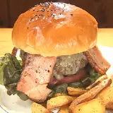 山形ステーキ＆カフェレストラン 飛行船【名物！米沢牛ハンバーガー】