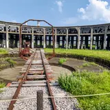 旧豊後森機関庫転車台