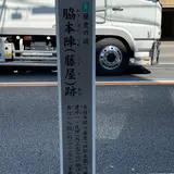 脇本陣（藤屋）跡碑