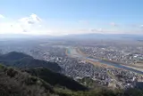 岐阜城天守閣から伊吹山