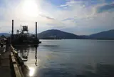夕日輝く敦賀港