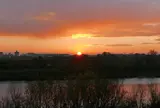 墨俣城で日の出とぜんざいを