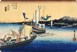 新居宿  荒井（渡舟図）