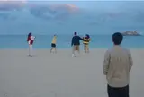 修学旅行の海