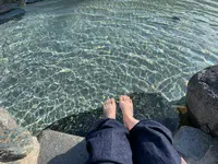 奥津温泉 足湯の写真・動画_image_403437