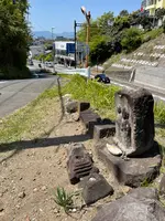 茶屋旧道路傍の道祖神の写真・動画_image_424897