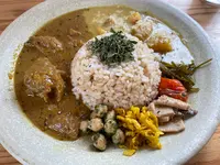 本と玄米カレー ヨスカの写真・動画_image_1400735