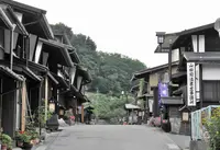 福島宿　上の段の町並みの写真・動画_image_23870