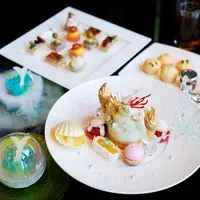 蝶が舞う ギャラリーアフタヌーンティー Pearl Ocean 