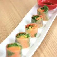 紅ずわい蟹の生春巻き
