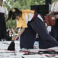 書道パフォーマンス