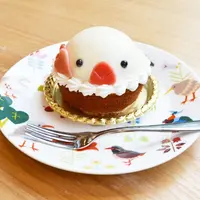 【阪神梅田本店　限定商品】「白文鳥ケーキ＆ドリンク」1,296円