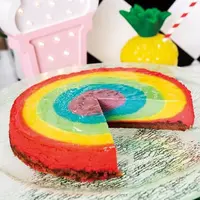 レインボーチーズケーキ