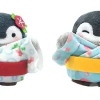 先行 コウペンちゃん　手乗りマスコット（浴衣コウペンちゃん・金魚、水色）©るるてあ