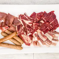 BBQセット（ロース、ハラミ、バラ、ソーセージ）