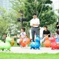 またがって楽しめるキッズエリア