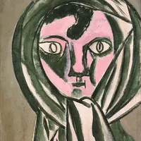 猪熊弦一郎《顔》1938年(c)公益財団法人ミモカ美術振興財団※無断転載禁止