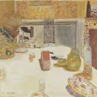 ピエール･ボナール《ル･カネの食堂》　1932年頃　油彩、カンヴァス　 オルセー美術館（ル・カネ、ボナール美術館寄託）　©️Musée d’Orsay, Dist.RMN-Grand Palais / Patrice Schmidt / distributed by AMF