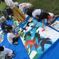 ライブペイントの様子