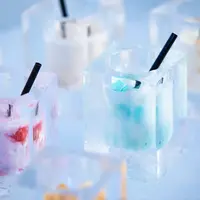 【トマム】氷のBooks_Cafe  氷のラテ