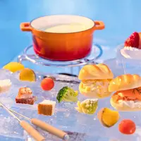 【トマム】氷のBooks_Cafe  氷野菜のチーズフォンデュ