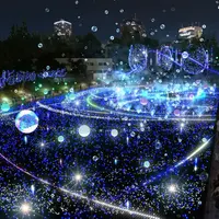 空間全体に広がるしゃぼん玉と光るバルーンの期間限定特別演出 「しゃぼん玉イルミネーション」（イメージ）