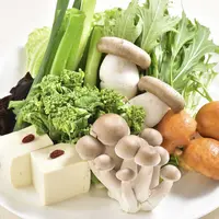 火鍋の具材　京野菜と豆腐の盛り合わせ（1,490円）