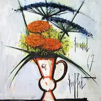 ビュッフェ「キンセンカ」100×81cm