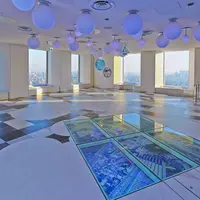 東京を一望できる会場