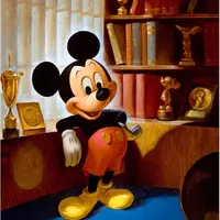ジョン・ヘンチ画　ミッキーマウスのポートレート（1953年）