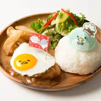 タキシードサムとぐでたまの仲良しハンバーグプレート