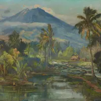森錦泉≪スンビン山の眺め≫1930年代、福岡アジア美術館所蔵