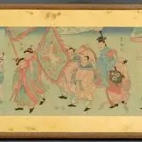 ＜初公開＞ 琉球使節行列図 1832(天保3)年頃  （全体）