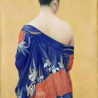 岡田三郎助《あやめの衣》1927年(昭和2) ポーラ美術館蔵