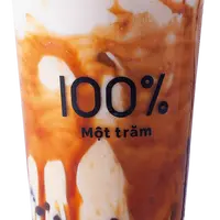 沖縄黒糖ミルク　M490円／L590円
