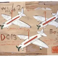 日比野克彦《PRESENT AIRPLANE》 1982年　岐阜県美術館蔵