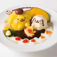 ポムポムプリンとマカロンのラブラブ2色カレー/(c)1996, 2019 SANRIO CO., LTD. APPROVAL NO.Ｓ593877